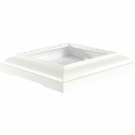 Ekena Millwork Standard Capital & Base for 6" Endura-Aluminum Fluted Square Columns, Textured Bronze Finish EA06SSENSETU